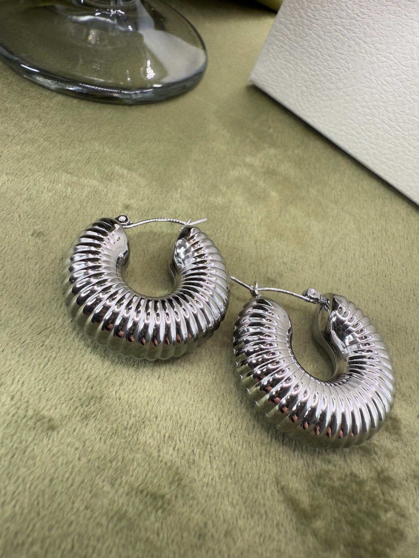 Orecchini AMBER silver