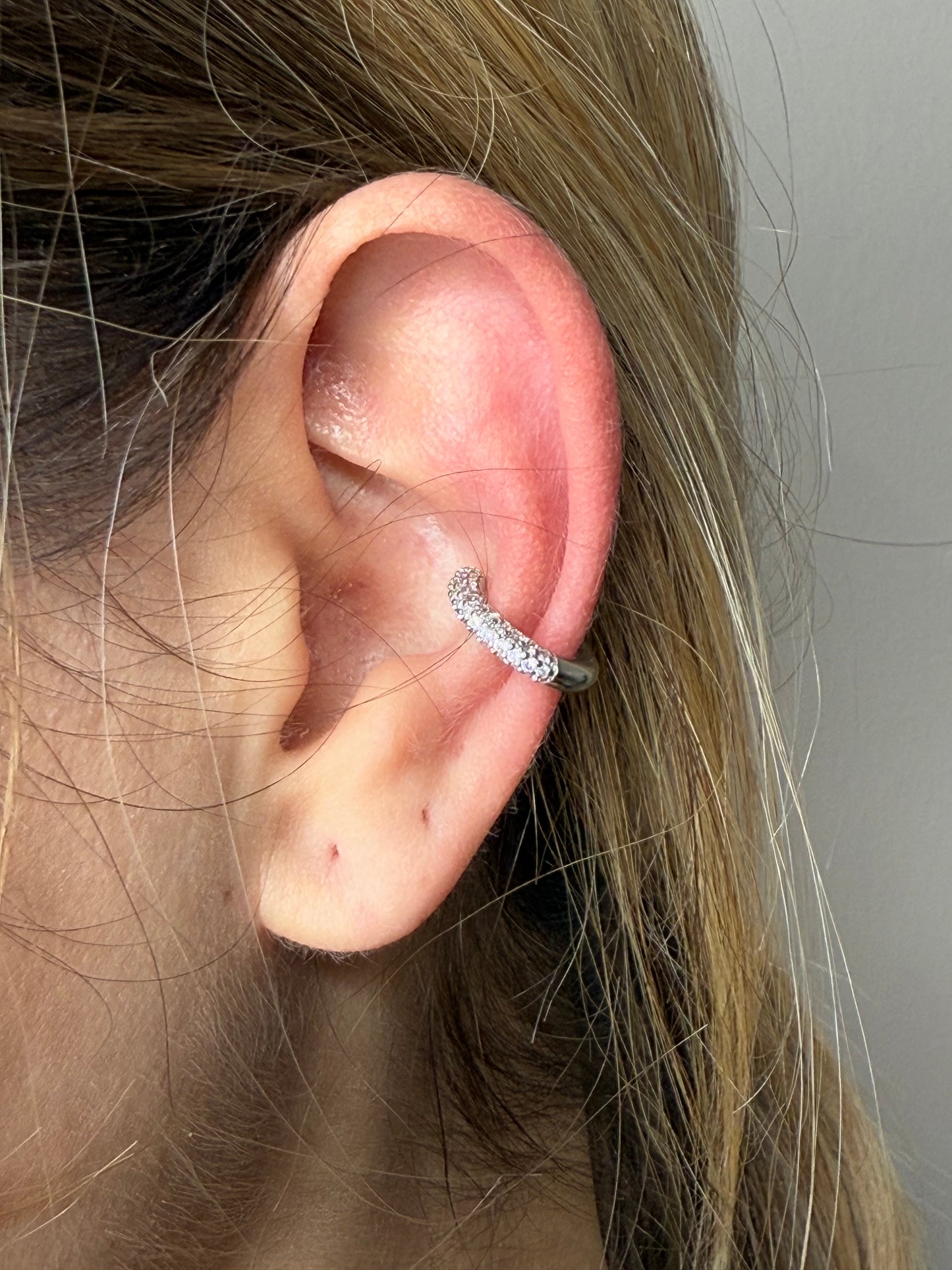 Cuff small zirconi silver