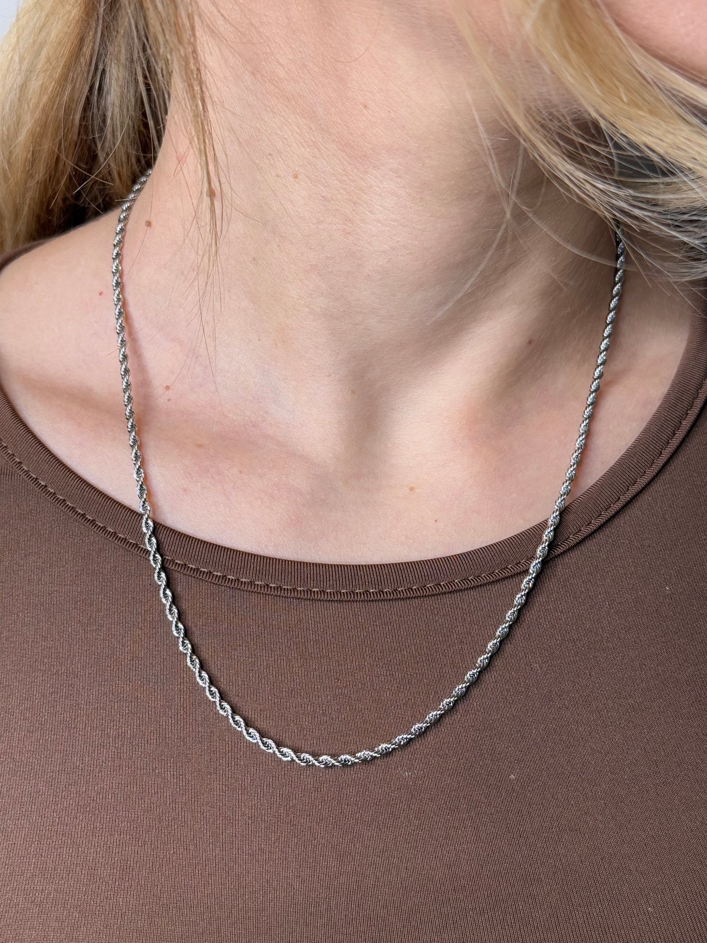 Collana Torcion small silver