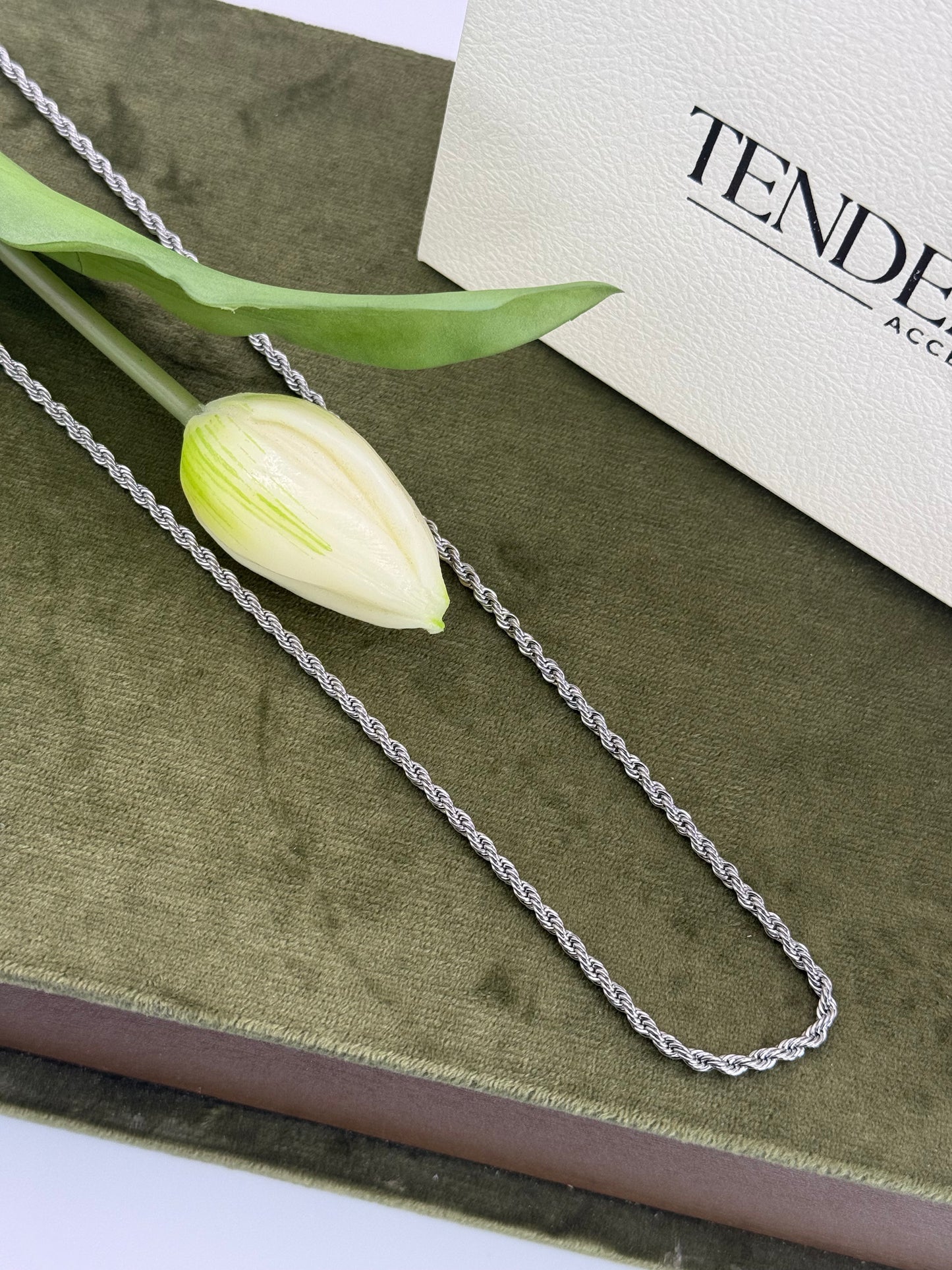 Collana Torcion small silver