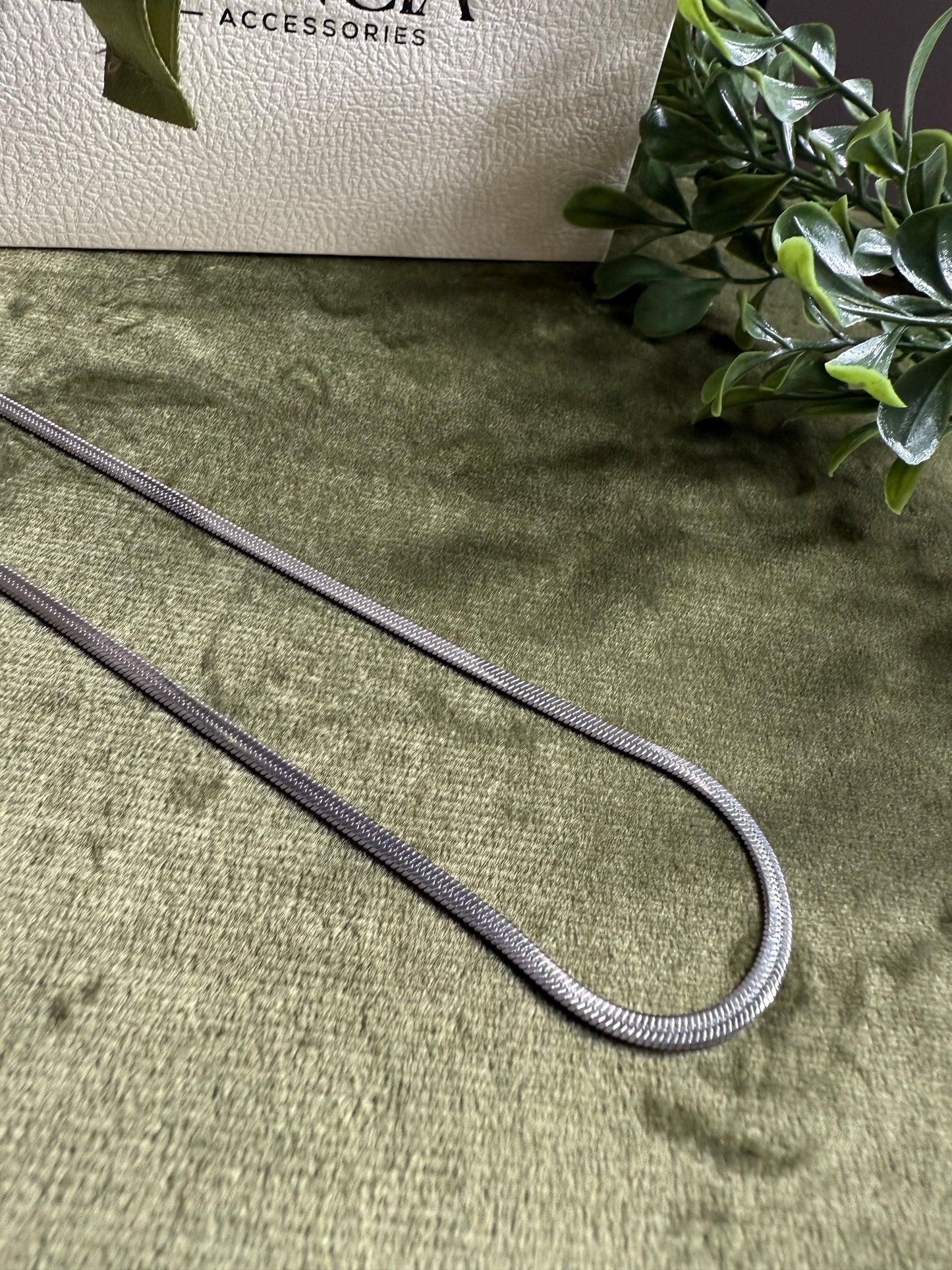 Collana SNAKE PIATTA silver