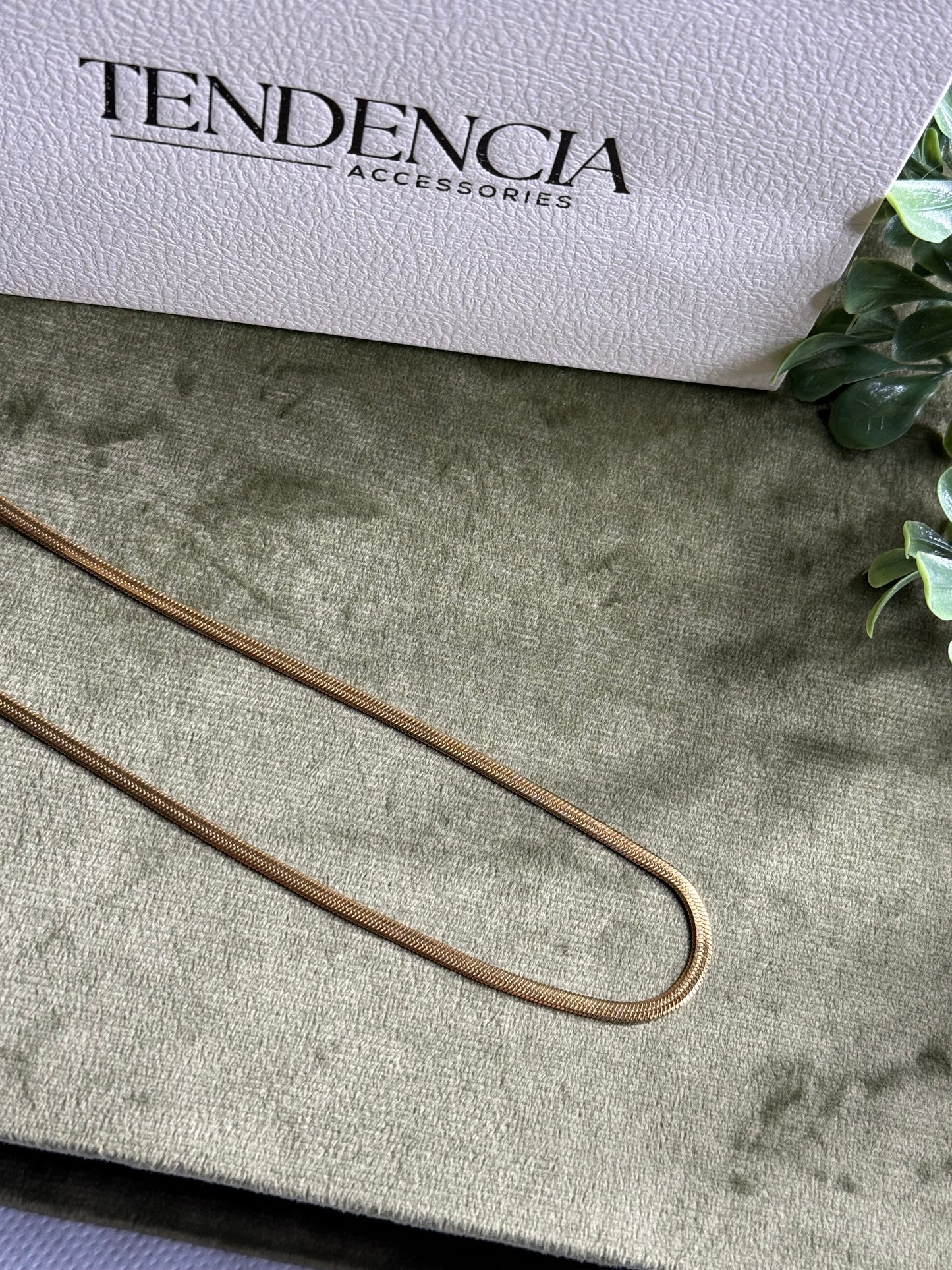 Collana SNAKE PIATTA GOLD