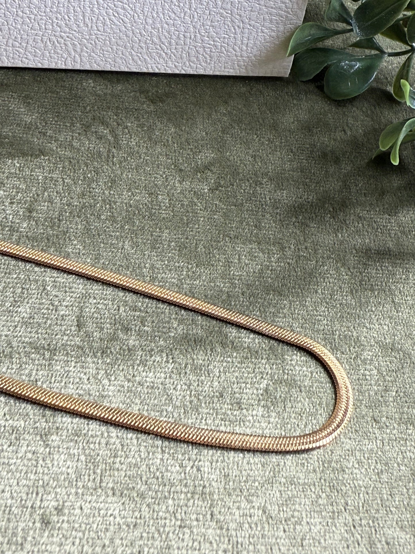 Collana SNAKE PIATTA GOLD