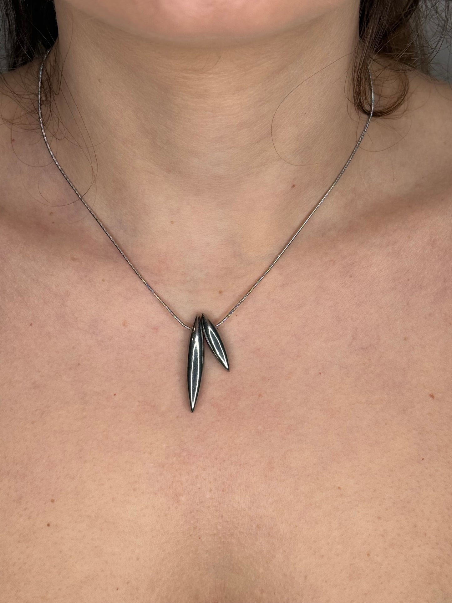 COLLANA PROIETTILE ARGENTO