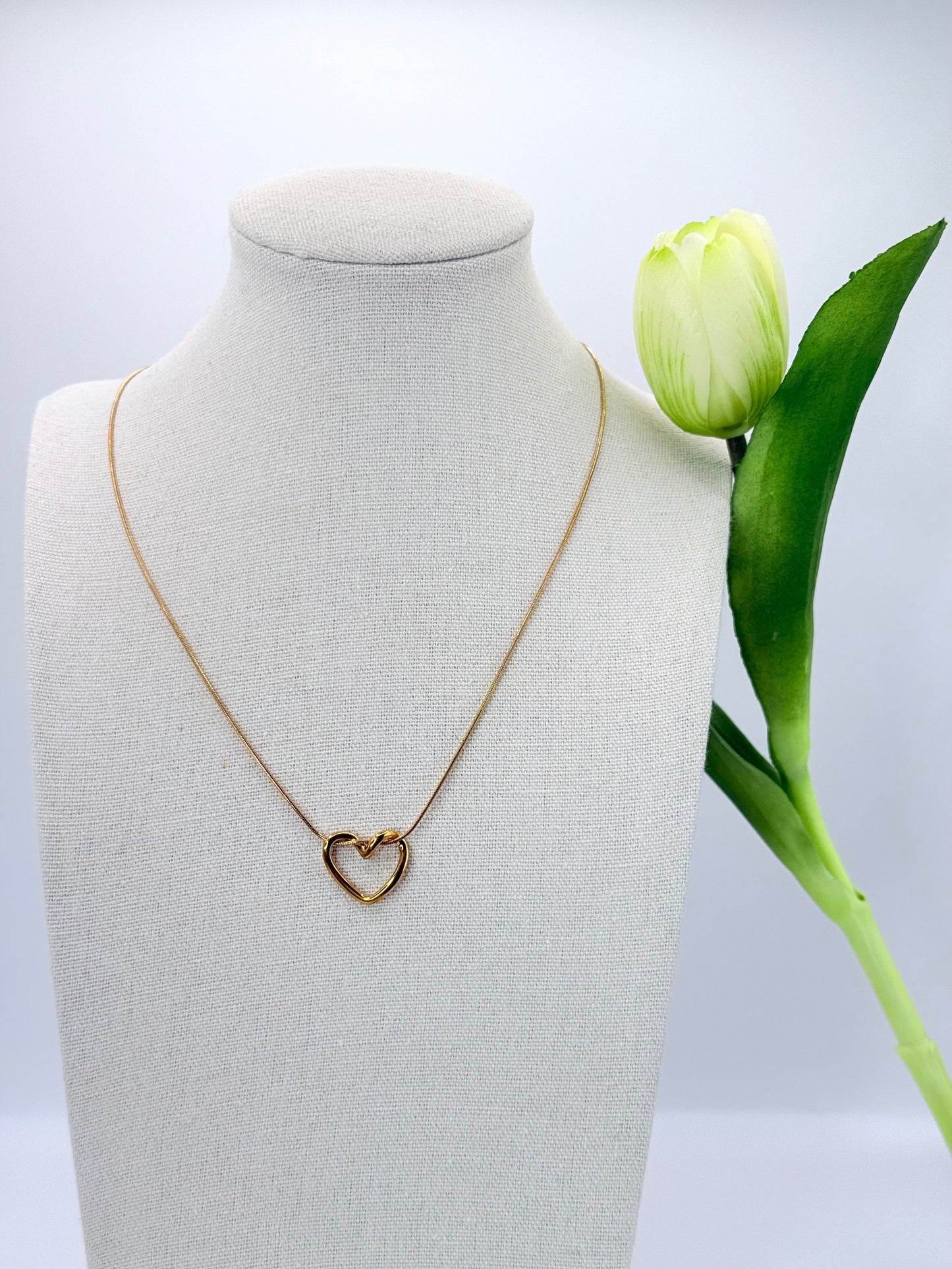 Collana CUORE FLUIDO ORO