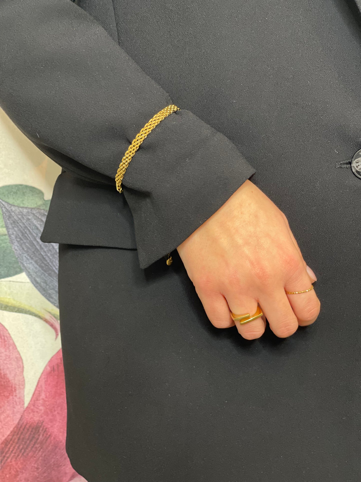 bracciale maglia oro