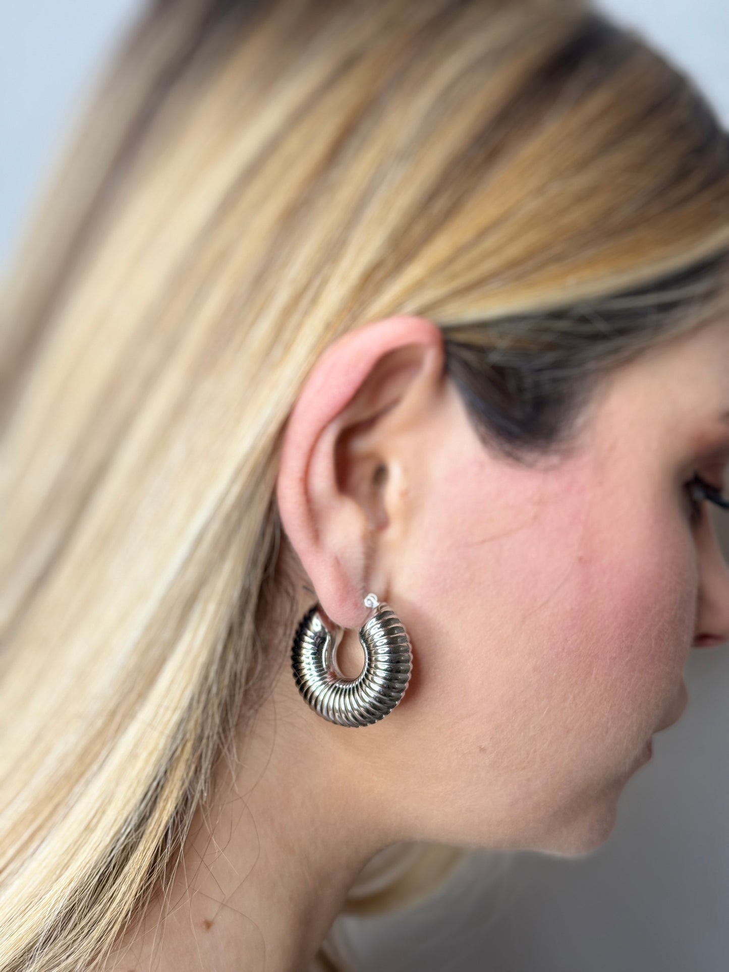 Orecchini AMBER silver