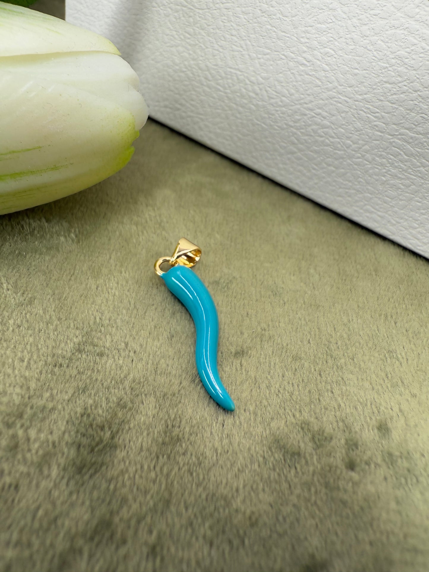 Cornetto verde ottanio