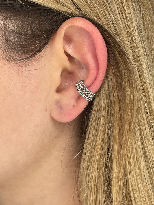 EARCUFF BALLS silver  e gold