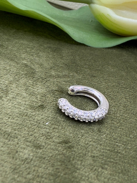Cuff  small zirconi silver