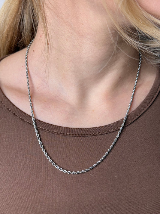 Collana Torcion small silver