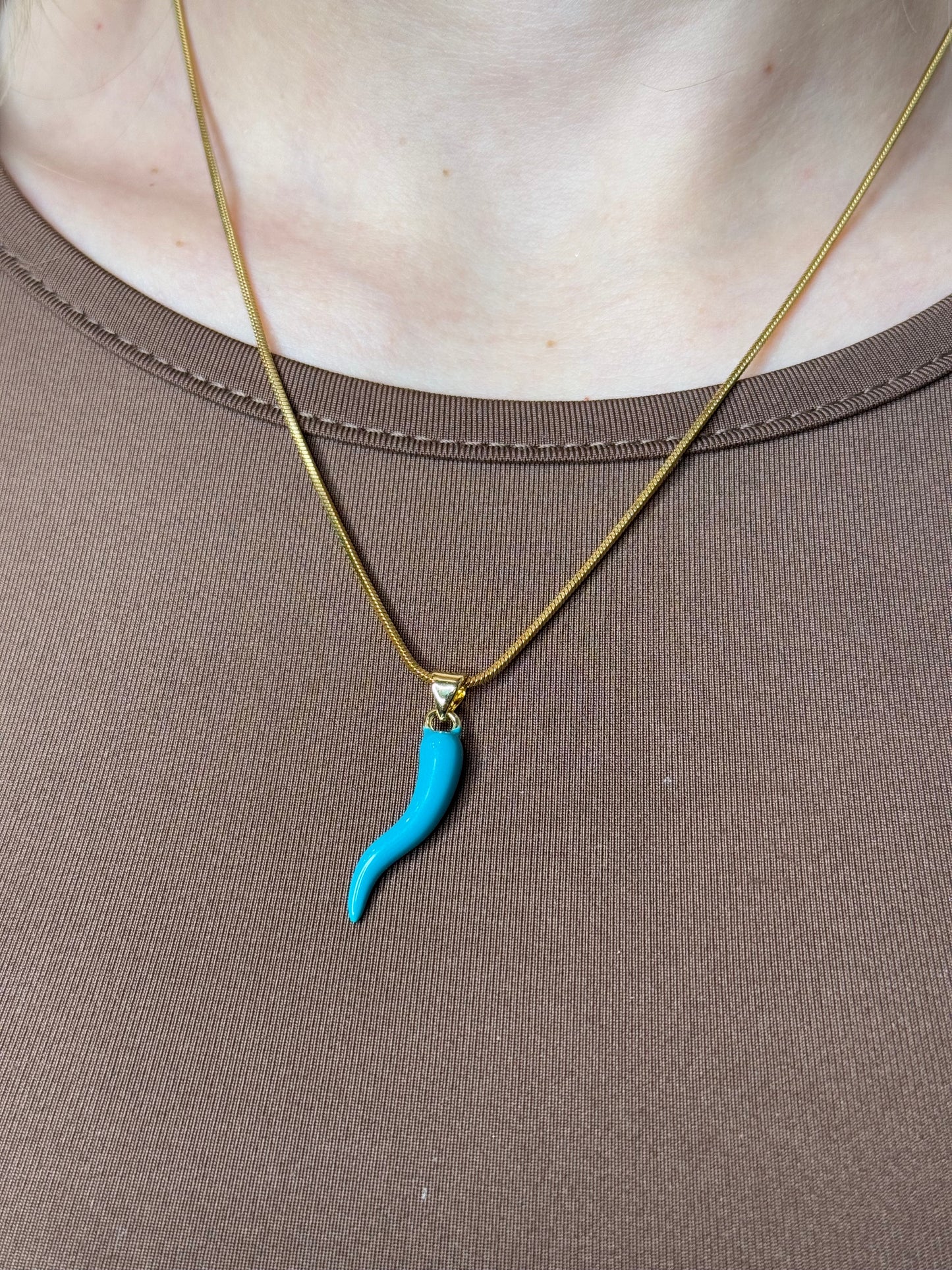 Cornetto verde ottanio