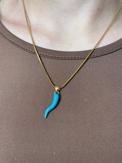 Cornetto verde ottanio