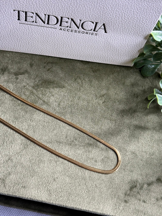 Collana SNAKE PIATTA GOLD