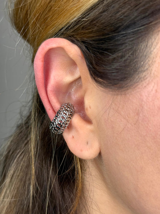CUFF INTRECCIATO ARGENTO