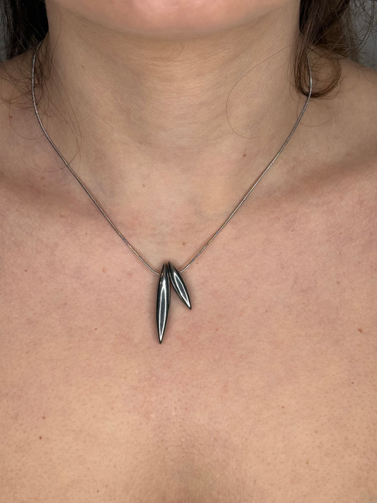 COLLANA PROIETTILE ARGENTO
