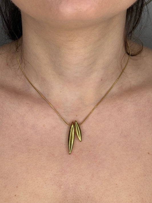 COLLANA PROIETTILE ORO