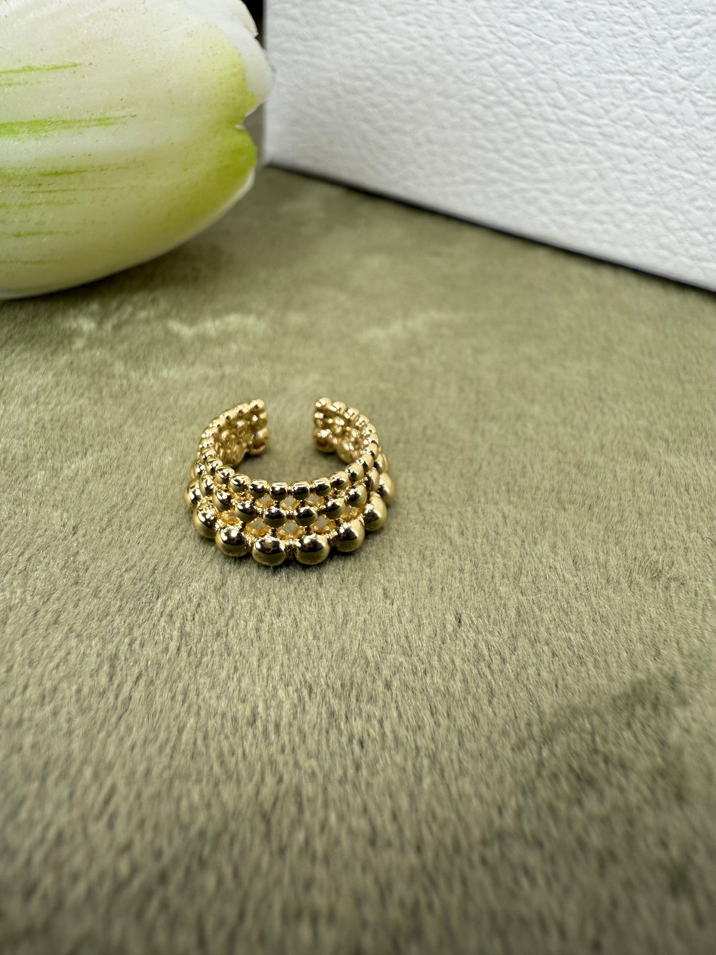 EARCUFF BALLS silver  e gold