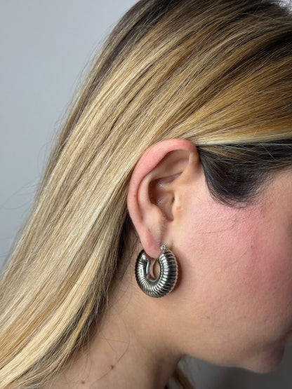 Orecchini AMBER silver