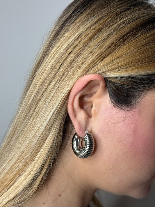 Orecchini AMBER silver