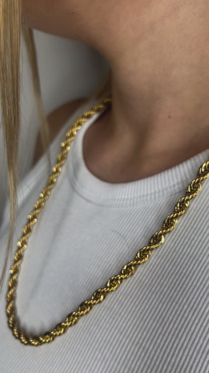 collana torcion grande oro